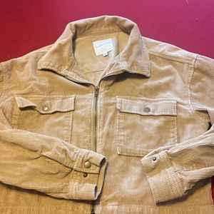 Celebrity pink corduroyed zip up jacket